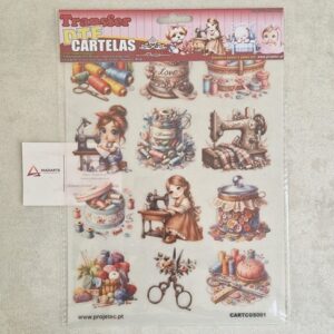 TRANSFER DTF CARTELAS COSTURA
