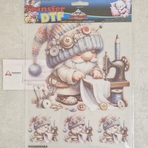 TRANSFER DTF A4 GNOMO COSTURA