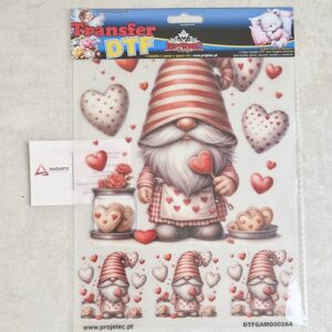 TRANSFER DTF A4  GNOMOS DO AMOR