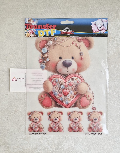 TRANSFER DTF A4 URSINHOS AMOROSOS