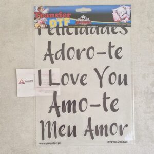 TRANSFER DTF A4 PALAVRAS