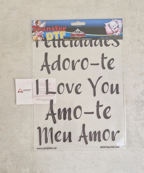 TRANSFER DTF A4 PALAVRAS