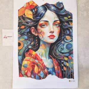 TRANSFER PRO – WOMAN AND LEAVES 21X28CM