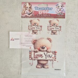 TRANSFER DTF APLIQUE  URSINHOS AMOROSOS