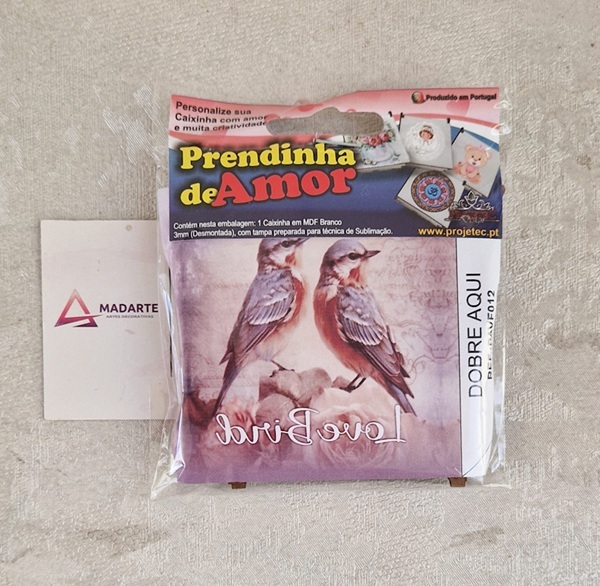 PROJETEC| CAIXINHA COM AMOR 7X7X4CM