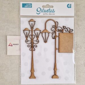 ARTIS DECOR| SET 2 CANDEEIROS  15X4.4CM- 13X7CM