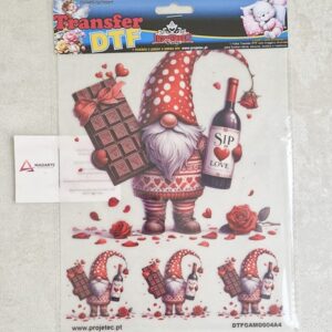 TRANSFER DTF A4  GNOMOS DO AMOR