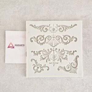 MOLDE DE SILICONE| ARABESCOS  8CM-7.5CM- 4.5CM-3.5CM