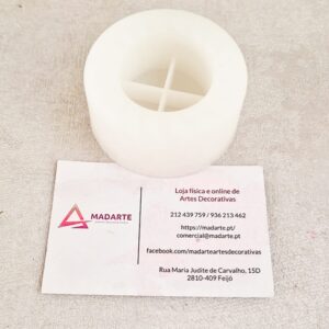 MOLDE DE SILICONE| SUPORTE DE VELA   6X3.5CM