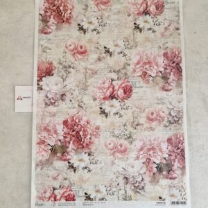 CIAOBELLA| PAPEL DE ARROZ TIMELESS BLOOM 30.6X42.7CM