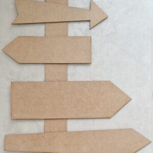 ARTIS DECOR| PLACA COM SETAS  60X46CM