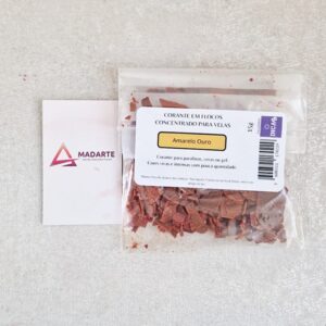 CORANTE EM FLOCOS PARA VELAS 15GR AMARELO OURO