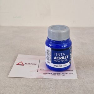 ACRILEX| TINTA DE TECIDO AZUL ULTRAMAR  543  37ML