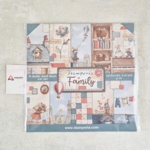 STAMPERIA| BLOCO SCRAPBOOKING FAMILY 20.3X20.3CM