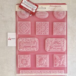 STAMPERIA| MOLDE PVC A4  BLUE DREAM