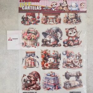 PROJETEC| TRANSFER DTF CARTELAS COSTURA  A4