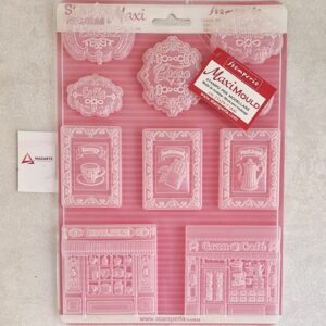 STAMPERIA| MOLDE PVC A4  COFFEE AND CHOCOLATE