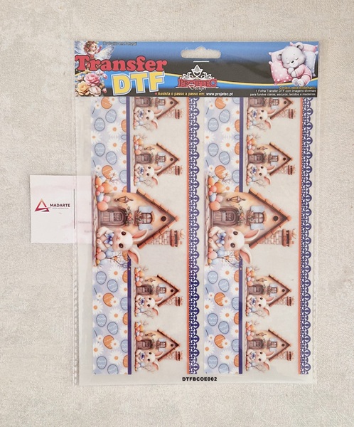 PROJETEC| TRANSFER DTF BARRADINHO COELHO DE PÁSCOA A4