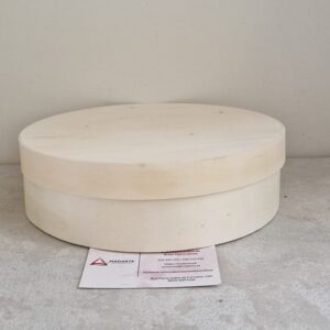 CAIXA EM BALSA REDONDA  23.5CM DIAM. X 6.5CM ALT
