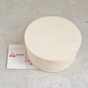 CAIXA EM BALSA REDONDA  10CM DIAM. X 4.5CM ALT