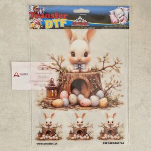 PROJETEC| TRANSFER DTF  COELHO DE PÁSCOA A4
