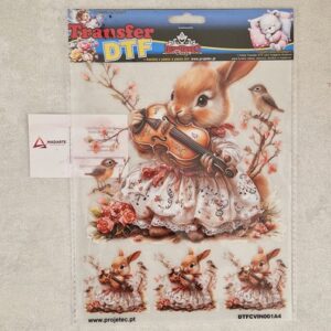 PROJETEC| TRANSFER DTF COELHINHO VINTAGE A4