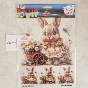 PROJETEC| TRANSFER DTF COELHINHO VINTAGE A4