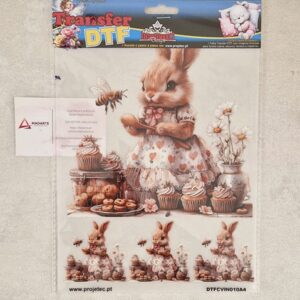 PROJETEC| TRANSFER DTF COELHINHO VINTAGE A4