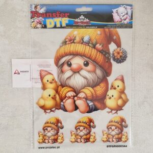 PROJETEC| TRANSFER DTF GNOMO DE PÁSCOA  A4