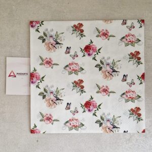 GUARDANAPO| FLORZINHAS E PASSARINHOS