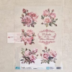 ARTIS DECOR| TRANSFER JARDIM DE FLORES 25X30CM