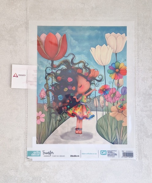 ARTIS DECOR| TRANSFER PASSEIO DE VERÃO 25X30CM