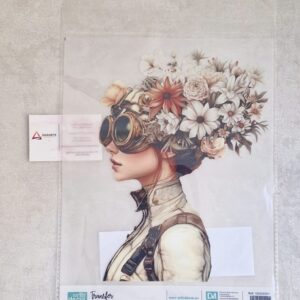 ARTIS DECOR| TRANSFER STEAMPUNK FLOWERS   25X30CM