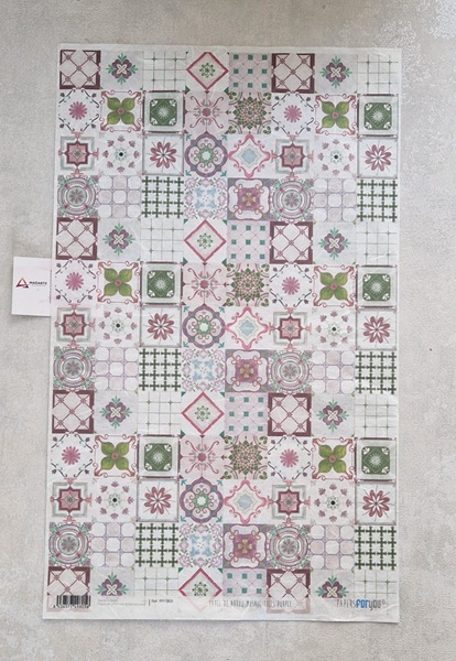 PAPEL DE ARROZ| AZULEJOS -1805- 32.5X54CM