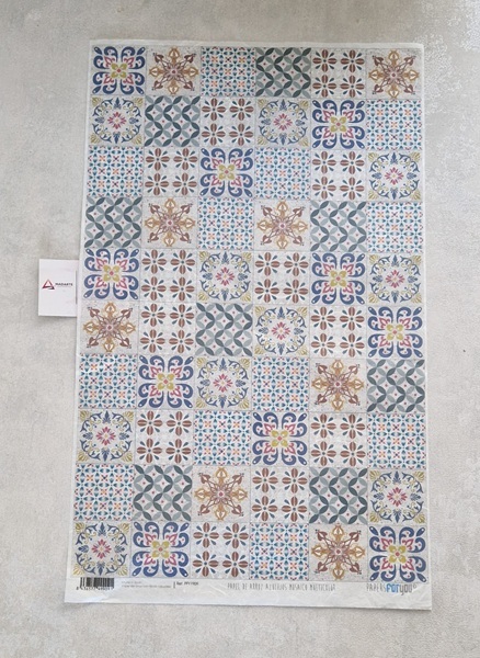 PAPEL DE ARROZ| AZULEJOS- 1909- 32.5X54CM