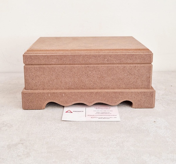 MDF| CAIXA AMPLA 21X15.5X9CM