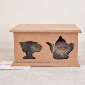 MDF| CAIXA DE CHÁ 17.5X11.5X9.5CM