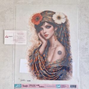 ARTIS DECOR| TRANSFER CHICA-SOL   25X30CM