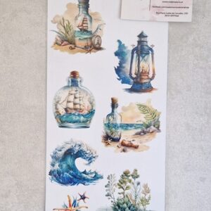 DECOR TRANSFER MARITIMO  15X30CM