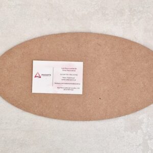 MDF| PLACA OVAL 30X15CM