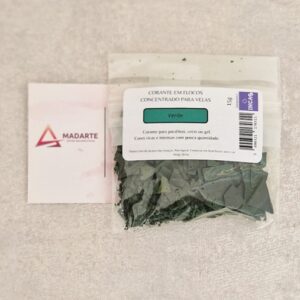 CORANTE EM FLOCOS PARA VELAS 15GR VERDE