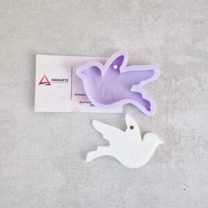 MOLDE DE SILICONE| POMBA COM FURO 7.5X5CM