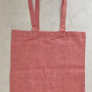 SACO DE ALGODÃO RECICLADO COLORIDO VERMELHO 36X40CM