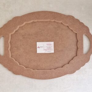MDF| BANDEJA OVALADA  51X34X1.5CM
