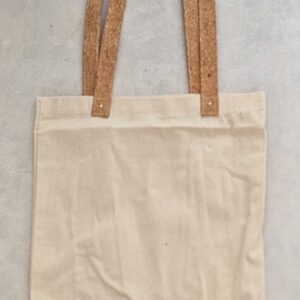 SACO 100% ALGODÃO COM ASAS EM CORTIÇA 40X35CM