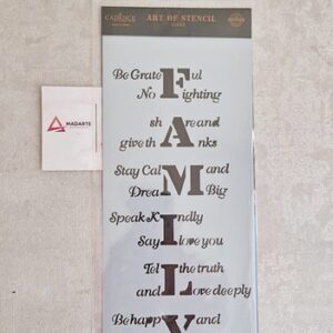 STENCIL| CADENCE MU-01  10X25CM