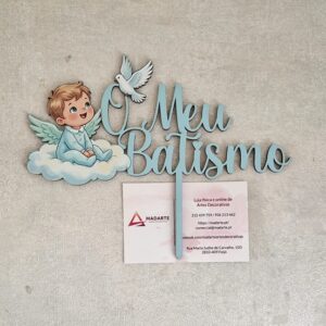 ESPETO MENINO 18X14X0.3CM MDF BRANCO