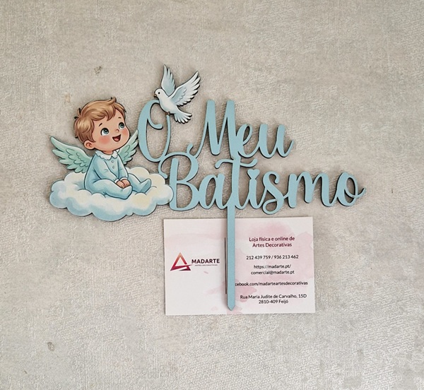 ESPETO MENINO 18X14X0.3CM MDF BRANCO