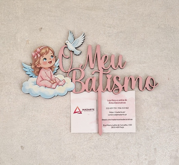 ESPETO MENINA 18X14X0.3CM MDF BRANCO