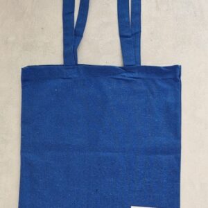 SACO DE ALGODÃO AZUL 35X39CM